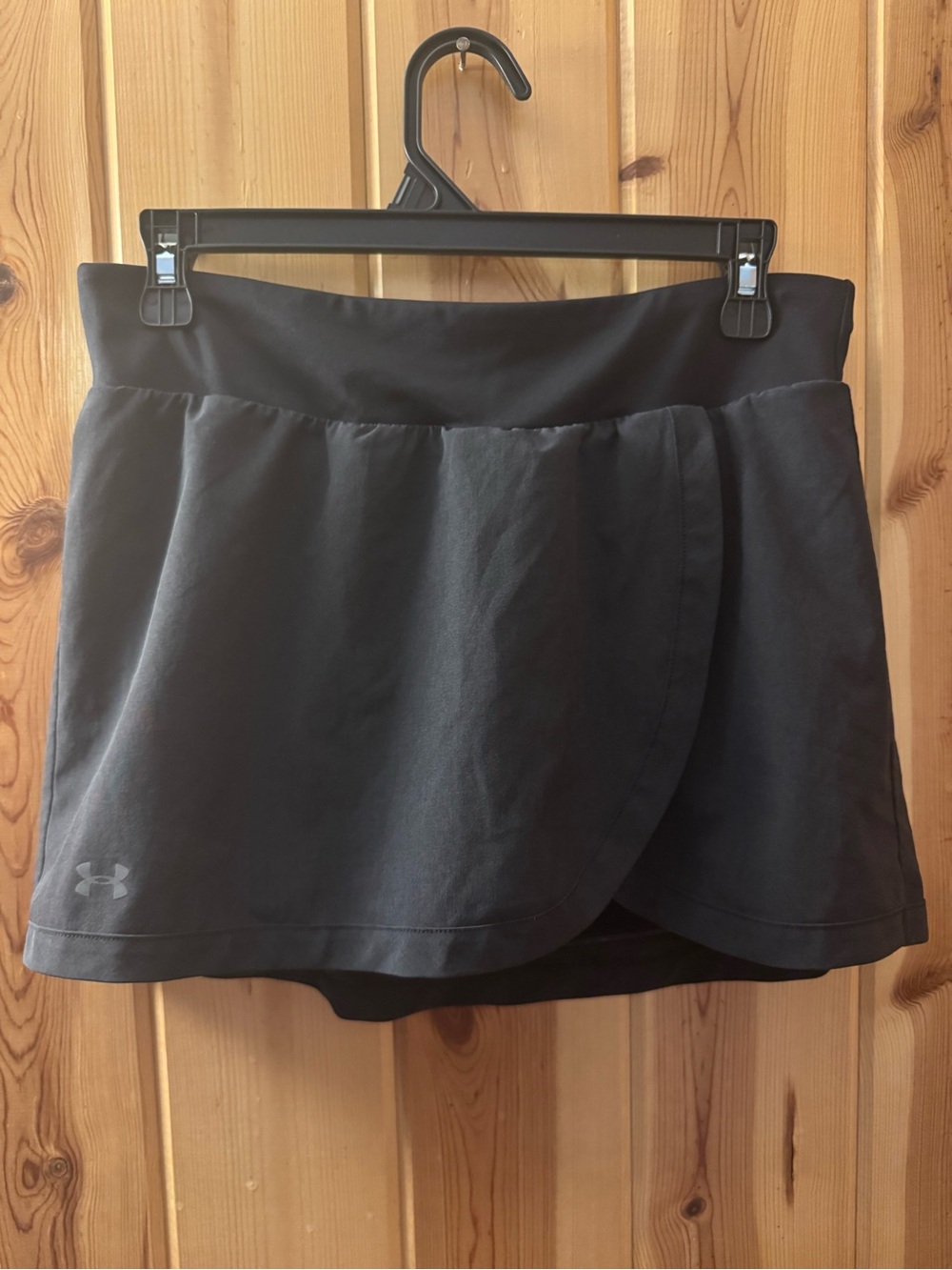 Under Armour Black Wrap-Style Athletic Skort